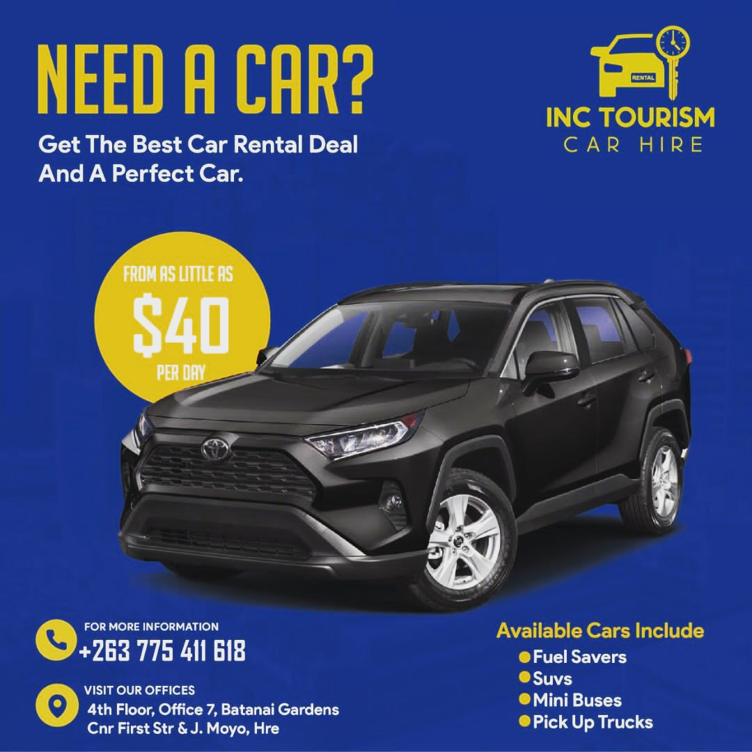 Don't forget us when toy the of the excellent car hire service....@fastjet @chiefkoti @ZimpapersCentre @IncTourism @EastviewElites @cypd_ @terrymap1 @KUDZIELISTER2 @CelofitnessZ