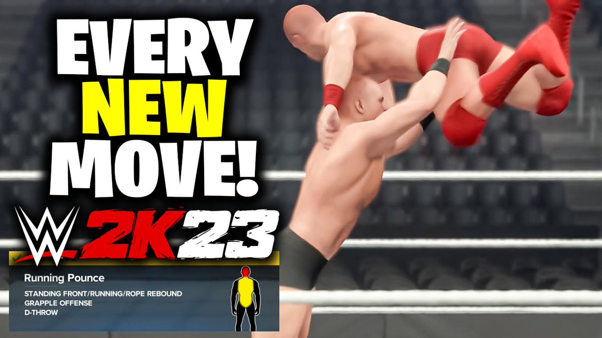 PhoenixNitro's tweet photo. I'm going through every new move in WWE 2K23 on my channel today! There are a ton of new move animations that I really enjoy this year. That running pounce that I used in the thumbnail is chef's kiss. Thanks to 2K for flying me to community day!

🎥: https://t.co/AeyqljqaF6 https://t.co/0tsRlZ7CwI