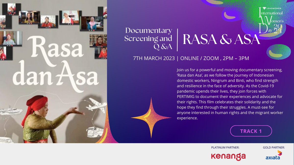 #FreeAccess 🆓🔓 Happening this 2 PM! A must-see for anyone interested in human rights and the migrant worker experience. Online Q&amp;A with Okui Lala &amp; Nasrikah Sarah. 💬 

🎥 forms.gle/Q963MPsmtSgU8L…