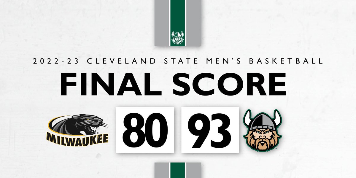 FINAL: GOING. TO. THE. 'SHIP. 

Cleveland State defeats Milwaukee to advance to tomorrow night's #HLMBB Championship Game! 

Tristan Enaruna leads the way with 24 points, Tae Williams with 18, and Deante Johnson with a double-double(14 pts., 10 reb.)

#HEART | #GoVikes