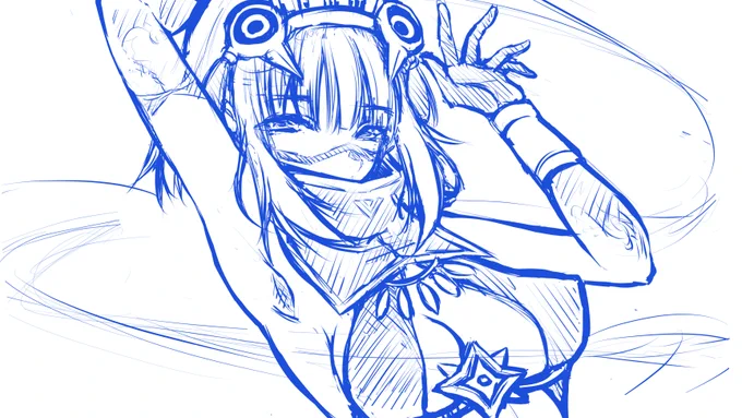 下描き終わったぞどっちもだが(^ω^) 