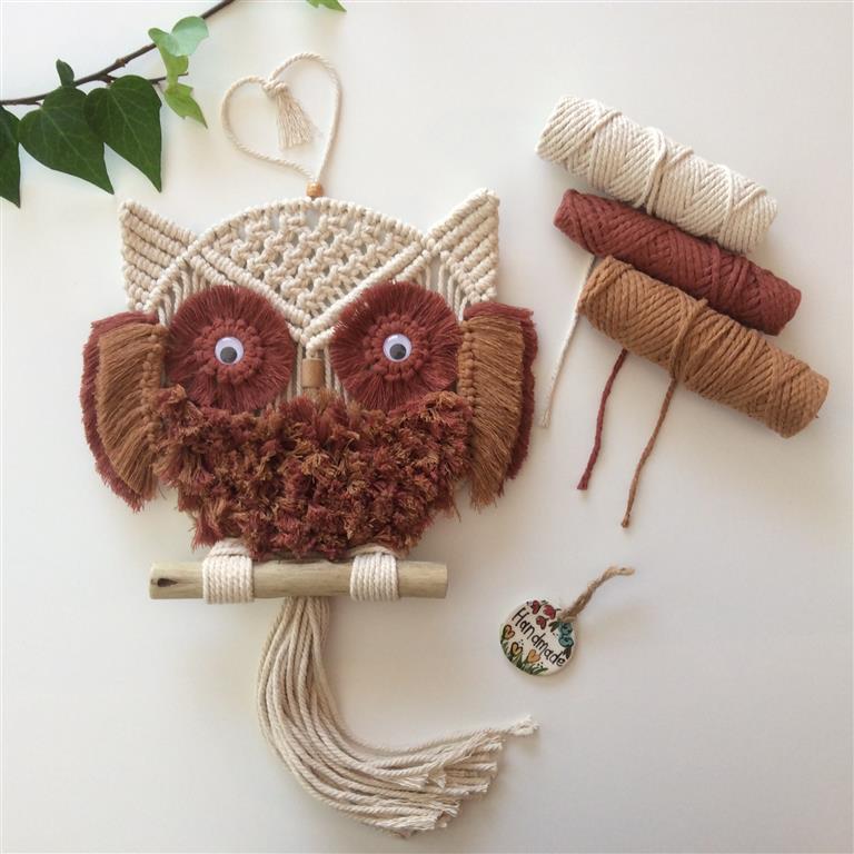 MacrameCraftSA's tweet image. New to my collection is a multi-colour Owl. I love this little fellow 🥰.

#macrame #macrameowl #colourful #macrameartist #wallhanging
#havingfun
#proudlysouthafrican #backtheunderdog #local
#smallbusiness
#macramelove