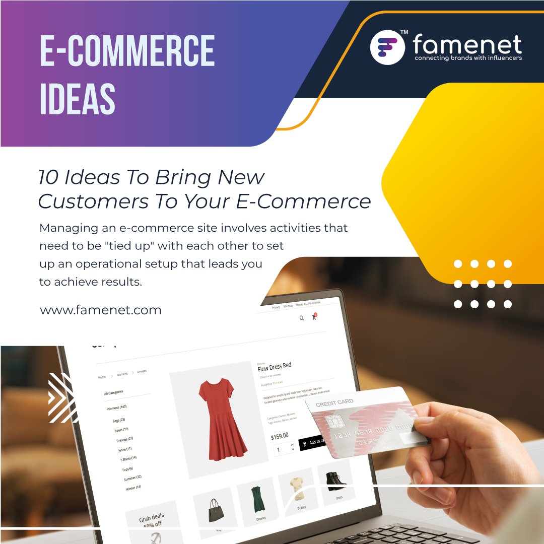 FameInfinity_'s tweet photo. 10 Ideas To Bring New Customers To Your E-Commerce

Read More : https://t.co/wbXM1802V6 https://t.co/PCAs9Vsv2a
