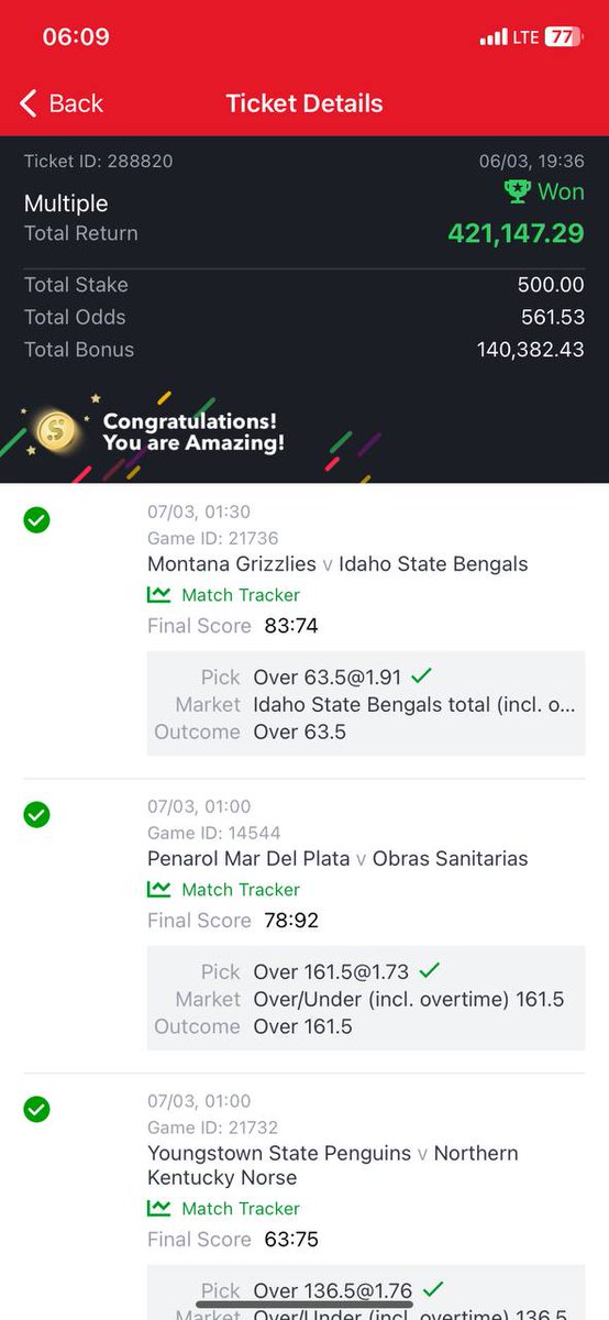 bossolamilekan1's tweet photo. 561odd won✅✅✅✅
320odd won✅✅✅✅
399odd won✅✅✅✅
455odd won✅✅✅✅

Main game cut, congratulations to those that flexed and edit, y'all should drop your winning ticket, we will soon get there. https://t.co/kCP0NpyBJk