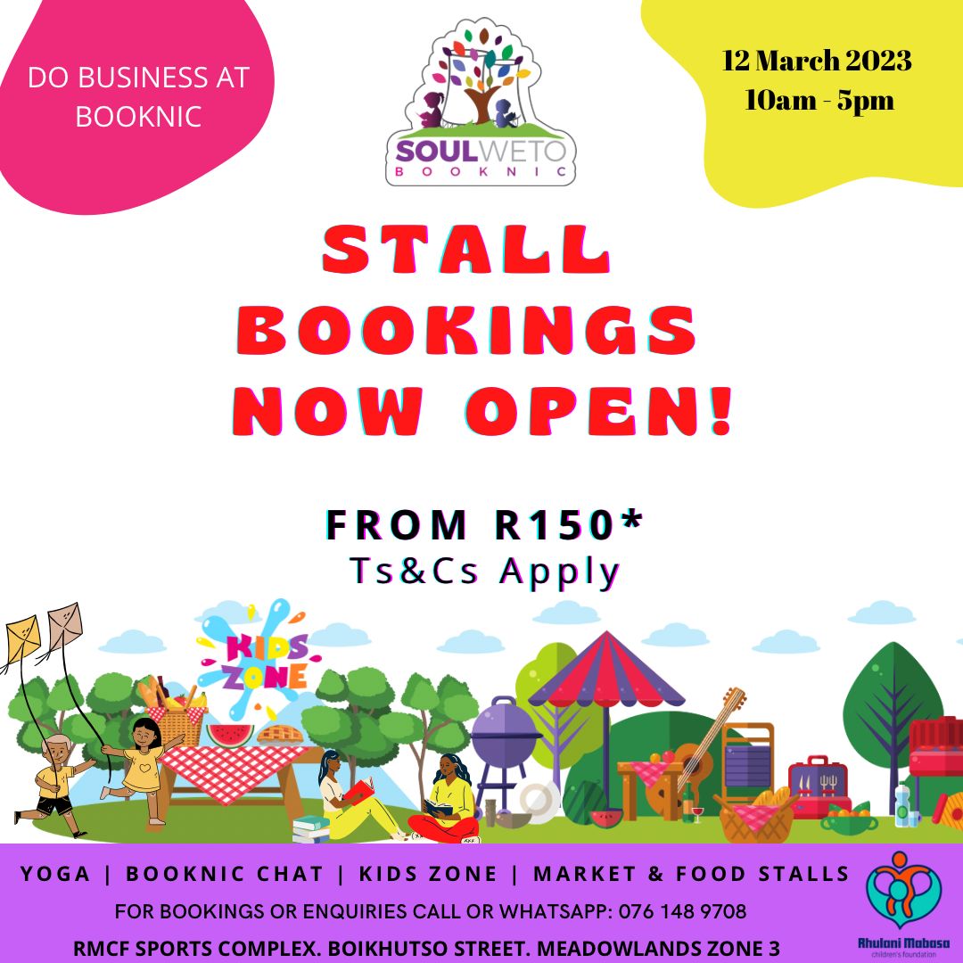 Join us on the 12th of March 2023 <a href="/SBooknic/">Soulweto Booknic 📕🌤🌴🍹</a> we review Angel's demise by <a href="/SueNyathi/">Sue Nyathi</a> , bring any of your books to enjoy as well...tell your friends and family... <a href="/RHULANI_MABASA/">rhulani mabasa childrens foundation</a>