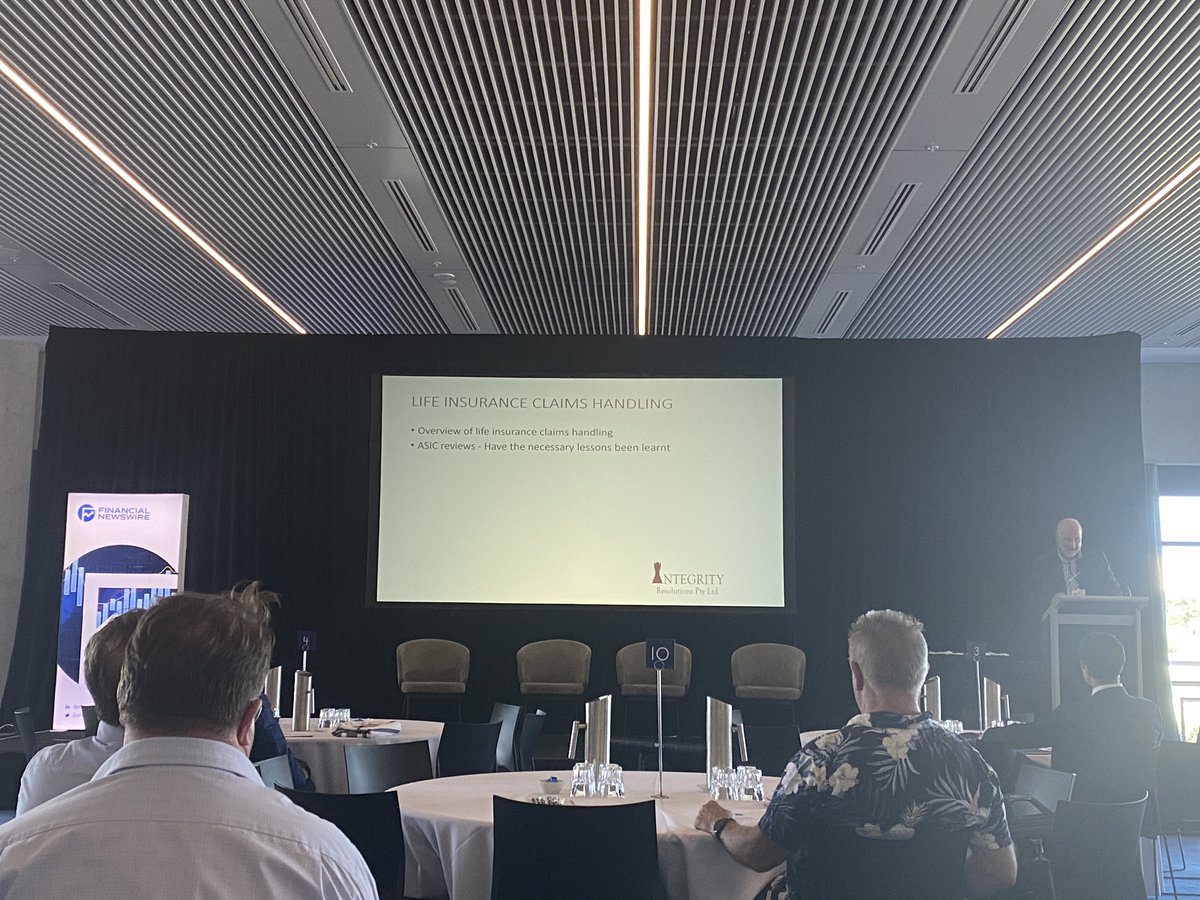 Financial Newswire's life/risk guru Col Fullagar is on the stage now discussing with conference attendees the ins-and-outs of #lifeinsurance claims handling, in our last session of the day before our Adviser Choice Risk Awards 2023 closes out the conference!
#financialnewswire