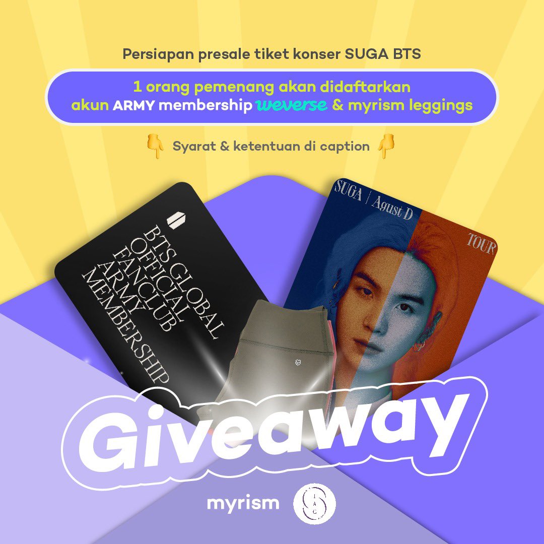 Armycommunityid's tweet photo. ARMY!!

Ikutan GA yuk jgn sampe lolos nih hadiahnya https://t.co/ZHZBKIuclV https://t.co/qFdRjNASkB