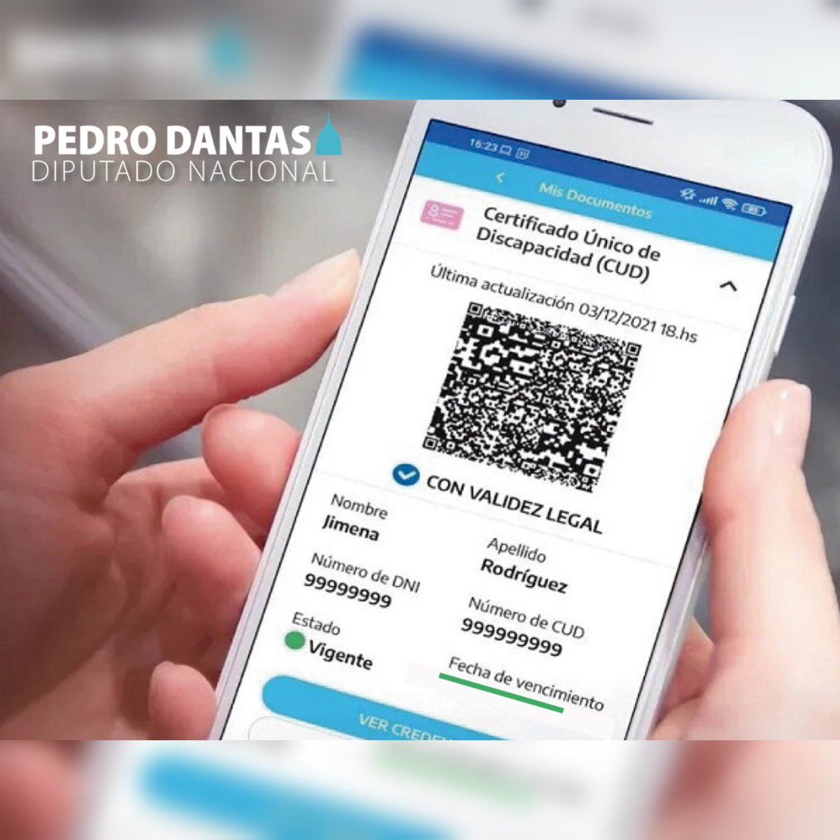 Desde hoy el Certificado Único de Discapacidad dejará de ser extendido con vencimiento. Una medida que alivia el acceso de las personas con discapacidad y sus familias a un instrumento que habilita a La obtención de otros derechos.
#Estado #inclusión

🔗 | argentina.gob.ar/andis