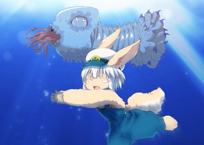 nanachi (made in abyss) whiskers 1other animal ears tail furry overalls hat  illustration images