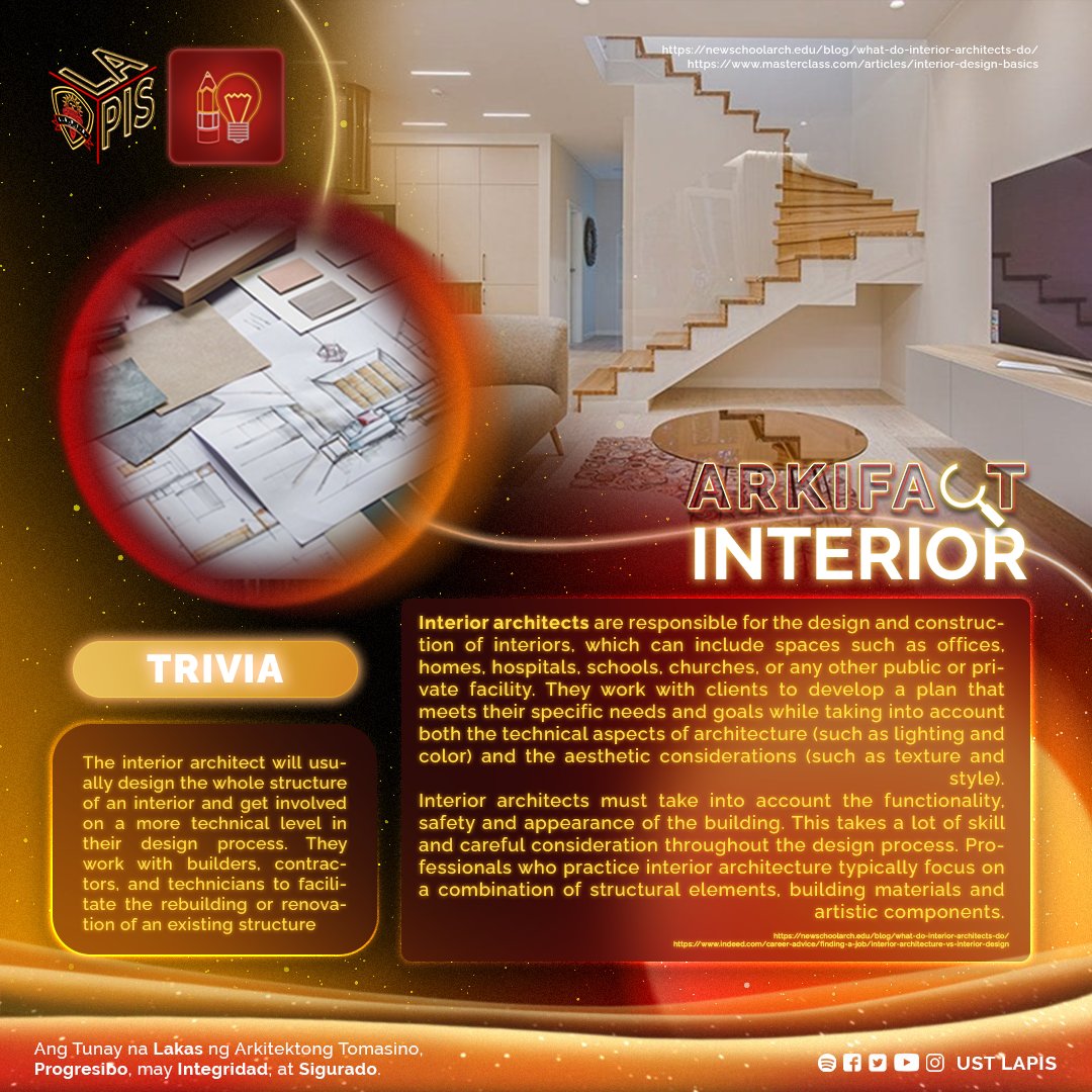 USTLAPIS's tweet photo. "Real comfort, visual and physical, is vital to every room."
- Mark Hampton
Interior architects guarantee functionality, safety, and appearance of every space that is why fun and creative spaces are possible! 👷🏼♂️🏡
#ArkiFACT
#1nnovate2Empower
#VisualizeOptimizeInitialize https://t.co/TEQoH8w0Uh