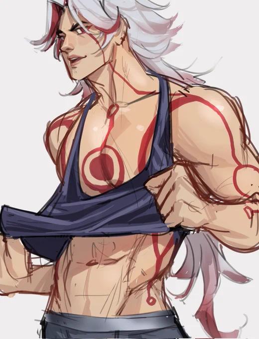 u can tell i never save/prepare color palettes, his hair be a different shade of dirty white every time  