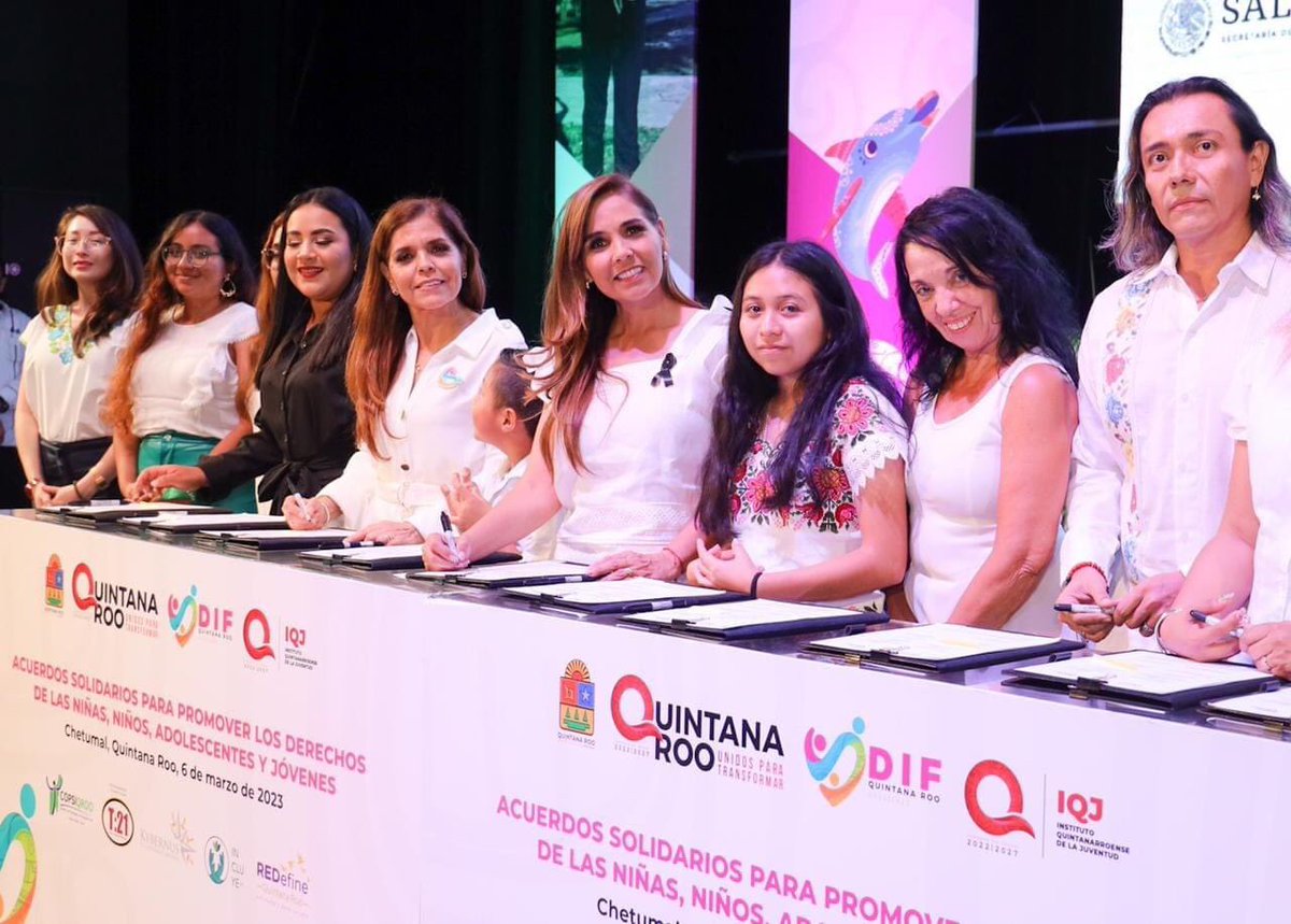 REDefine Quintana Roo (@redefineqroo) on Twitter photo 📣 El día de hoy nuestras voceras estuvieron presentes en la presentación de resultados de la consulta estatal “¿Me escuchas? 2022” y en la firma del Acuerdo Solidario para Promover los Derechos de niñas, niños, adolescentes y jóvenes que se realizó por medio de <a href="/SistemaDIFQRoo/">Sistema DIF Q. Roo</a>. 📣 El día de hoy nuestras voceras estuvieron presentes en la presentación de resultados de la consulta estatal “¿Me escuchas? 2022” y en la firma del Acuerdo Solidario para Promover los Derechos de niñas, niños, adolescentes y jóvenes que se realizó por medio de <a href="/SistemaDIFQRoo/">Sistema DIF Q. Roo</a>.