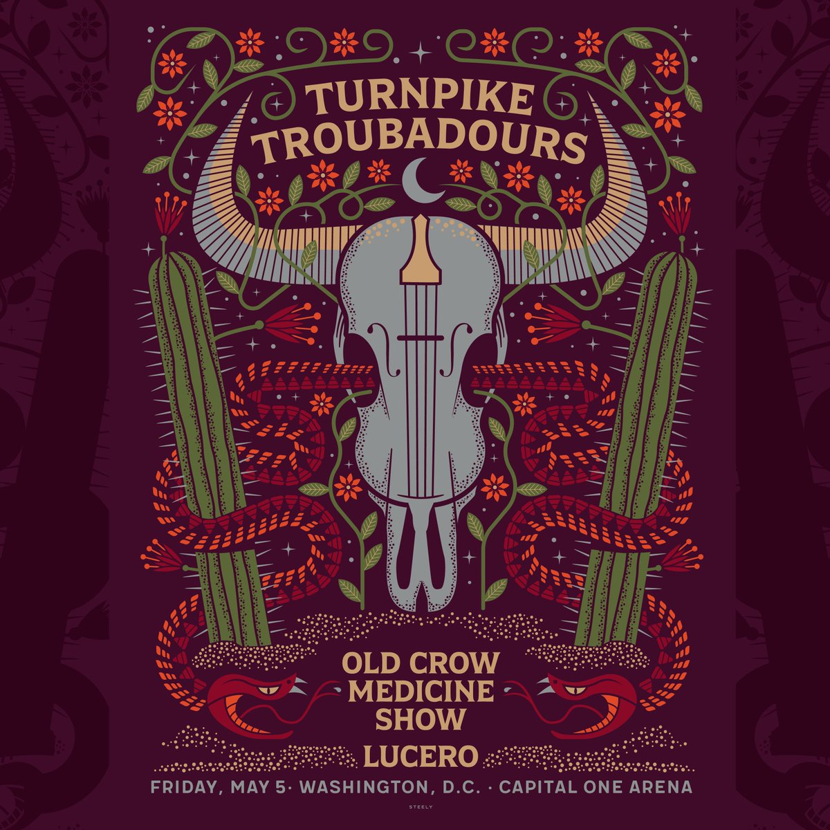 Excited to be joining @TpTroubadours & @crowmedicine in D.C. on May 5! Pre-sale tickets on sale March 8, GA tickets on sale March 10!