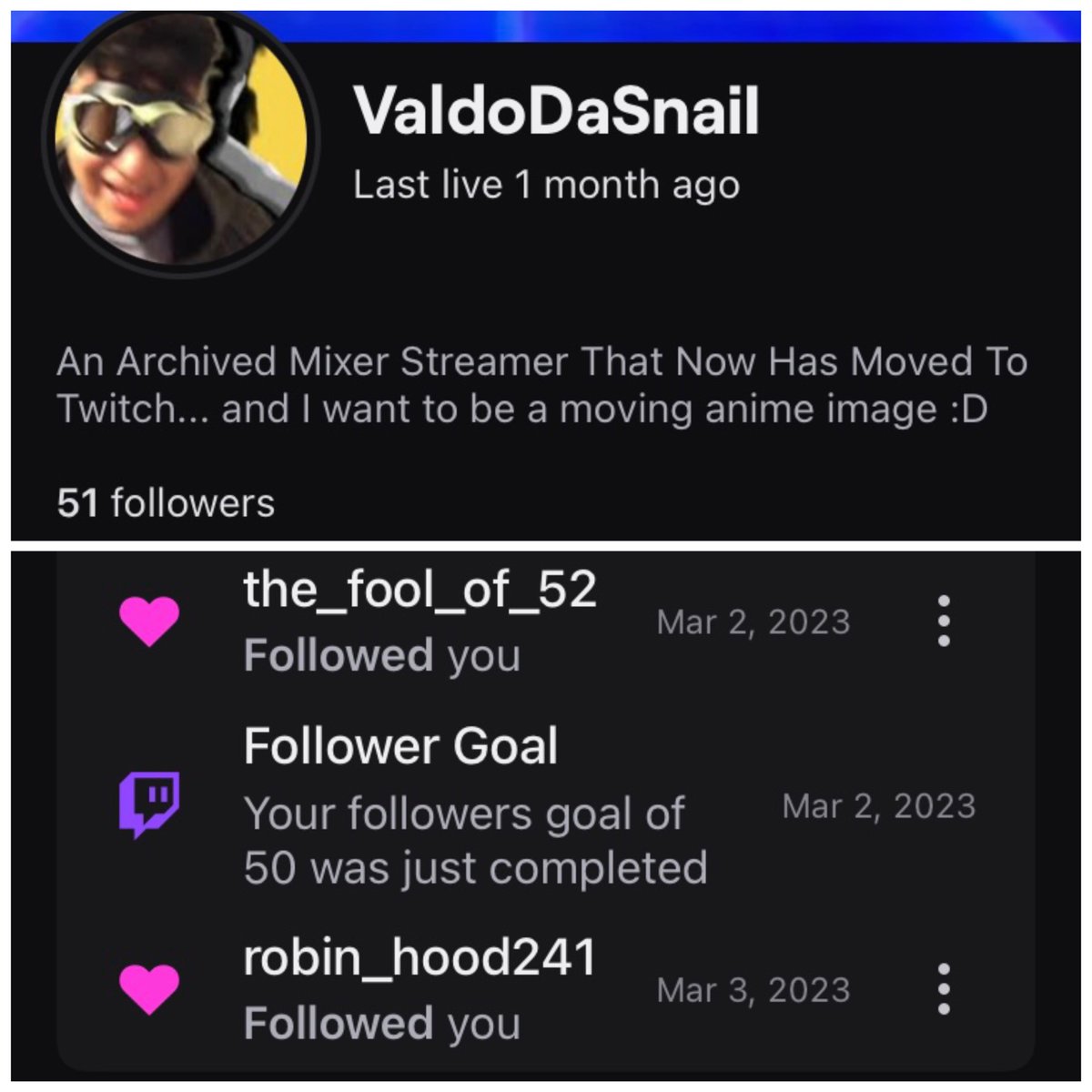 snailstillcrawl's tweet photo. BRO?BROOO???IDK HOW IT HAPPENED. IDK WHY. NO ONE TOLD ME ABOUT THIS. I WAS NEVER TOLD ANYTHING ABOUT IT. BUT I REACHED AFFILIATE AMEN! 🙏🙏🙏
#thedebutofvaldo #vtuberuprising #vtuber #envtuber #spanish #spanishvtuber #espvtuber #uprising #valdouprising #valdandhi #valdodasnail https://t.co/pvwgjqSRkC