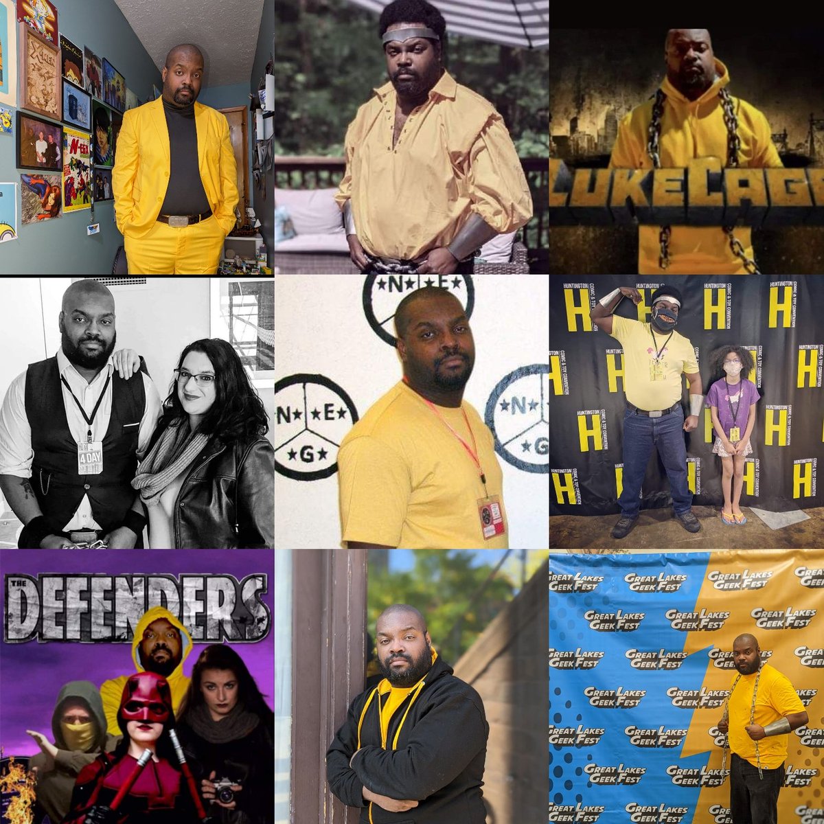 cagedbishopcos's tweet photo. I bet y'all can't tell who my favorite superhero is can you? If you can maybe we should go get a coffee ;) Sweet Christmas.... #blerdcosplay #unapologeticallyblerd #blackcosplayer #perceptionblerd #cagedbishopcosplay #blerdcosplayer #blackcosplayerover30 https://t.co/v5VAmGHEF0