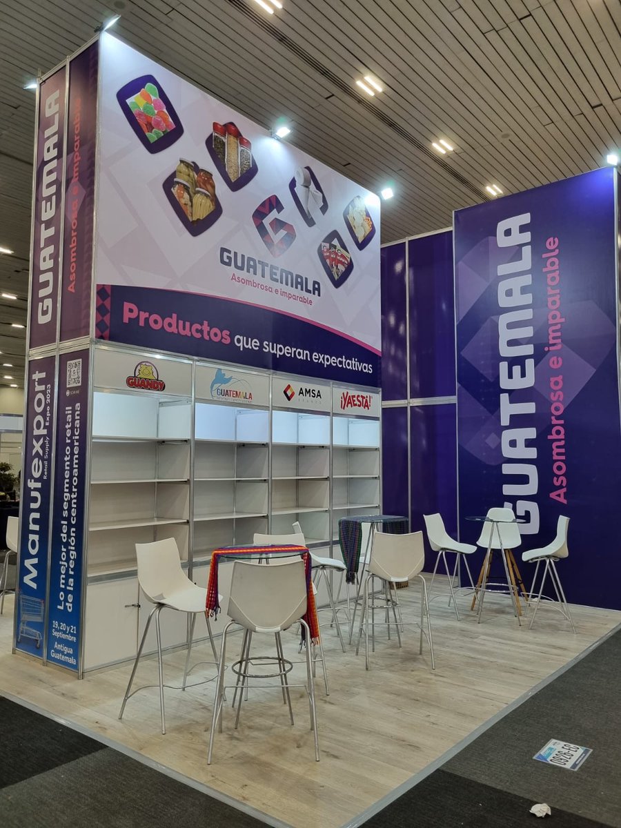 #Guatemala 🇬🇹 presente en #ANTAD #México 🇲🇽 con oferta exportable de Productos de #Manufacturas para #supermercados #alimentos #bebidas #Retail <a href="/ANTADMx/">ANTAD</a> <a href="/AGEXPORTGT/">AGEXPORT</a> <a href="/amador1966/">Amador Carballido</a> <a href="/MinexGt/">MINEX Guatemala 🇬🇹</a> <a href="/ShirleyAGt/">Shirley Dennise Aguilar B.</a> <a href="/MarioBucaroGT/">Mario Búcaro</a> #BeyondExpectationsGT #AsombrosaEImparable VISITANOS!!!