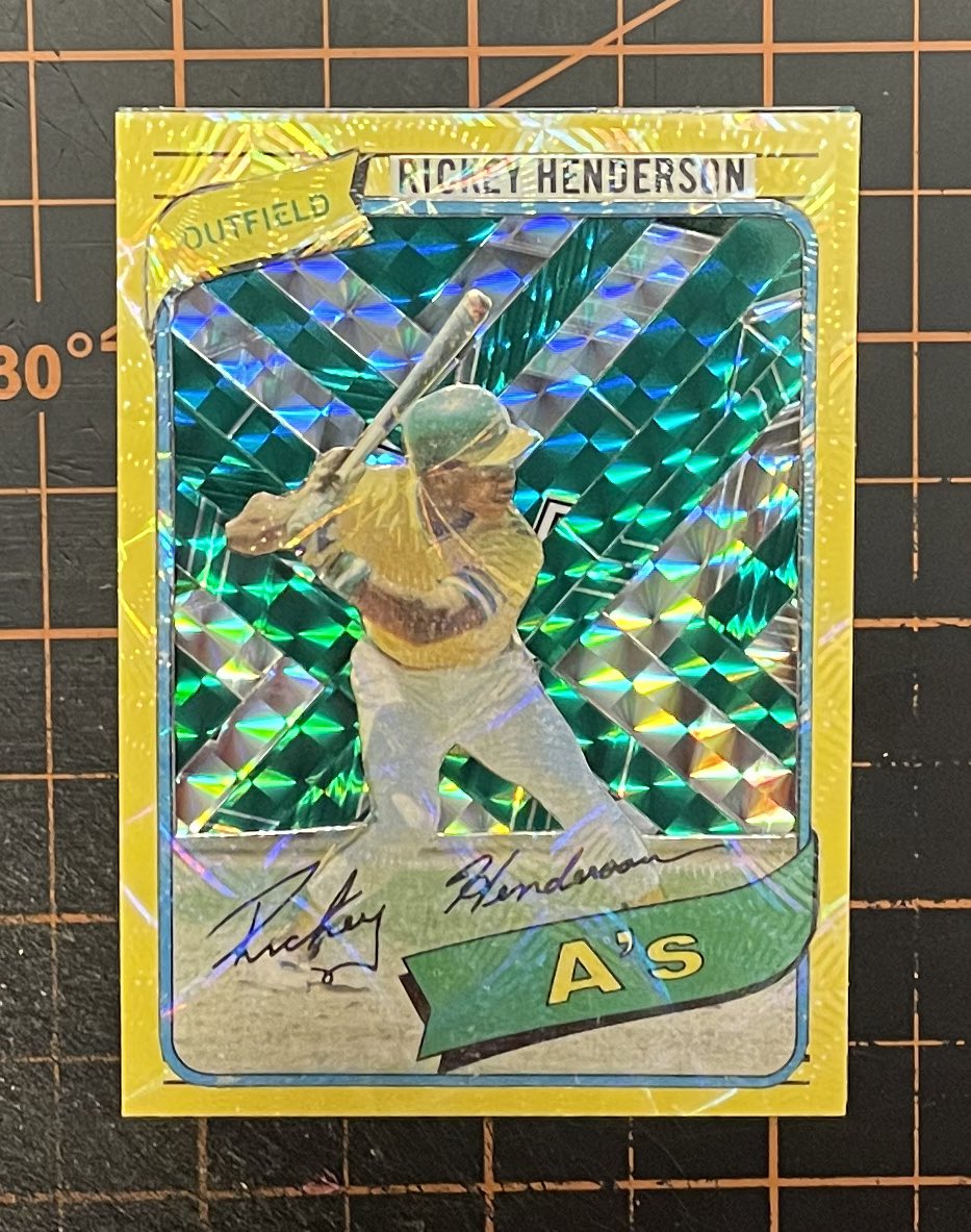 Why not??? 

One more banger for a #cardart Monday!

The Rickey Rookie #junkwax Edition