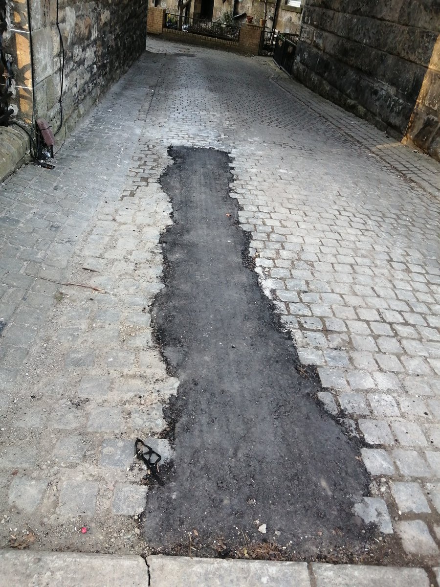 AgainstGraffiti's tweet photo. @LeaderGCC @ChristyMearns @LanaRMc @EunisJassemi @PaulJSweeney
This is what @CityFibre have done to the beautiful cobbled Marlborough Lane in Broomhill. This is sheer vandalism - Why is this allowed to go unchecked? It's appalling. https://t.co/OLApGlTehS