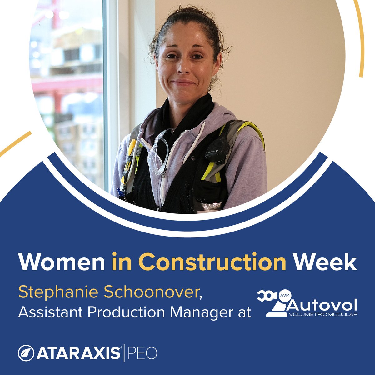 ataraxispeo's tweet image. Since day one, @autovolinc has treated Stephanie as an equal.  Stephanie loves what she does at Autovol because “we&apos;re making people&apos;s dreams of affordable housing come true every day.”
#womeninconstruction #solutioneers #ataraxispeo