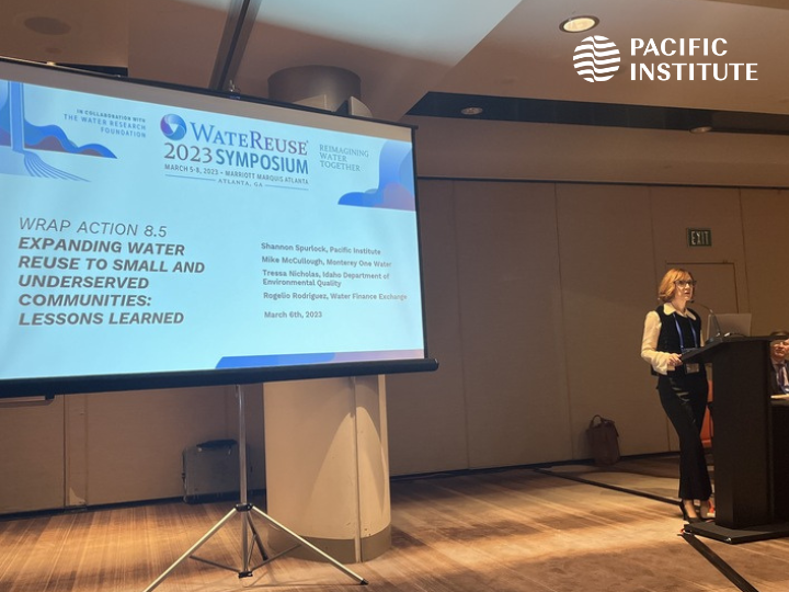 Insightful presentation by <a href="/PacificInstitut/">Pacific Institute</a>'s Senior Researcher Shannon Spurlock at the 2023 #WateReuse Symposium on ‘Expanding Water Reuse to Small and Underserved Communities’.

Learn more about upcoming presentations: pacinst.org/presentations-…