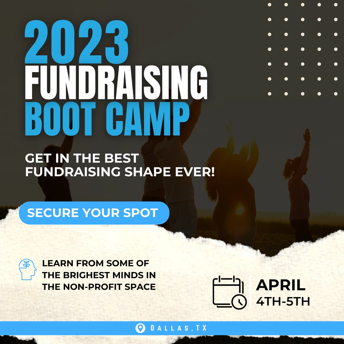Are you a non-profit professional? Come join us for our 2-day in-person Fundraising Boot Camp and learn how to raise more money - the HGA way! Register and learn more here: pages.insightly.services/hgafundraising…

#fundraising #bootcamp #nonprofitleader #nonprofit #raisemoremoney #thehgaway