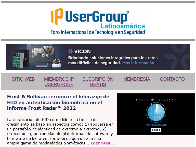 ip_usergroup's tweet photo. Compartimos la edición n.° 261 de nuestro boletín informativo de la industria que contiene las más recientes noticias de nuestro selecto grupo de Miembros Corporativos, líderes de la industria de la seguridad. https://t.co/gelwQ888ry

#ipusergroup #seguridadelectrónica #seguridad https://t.co/kJK6vckwzm