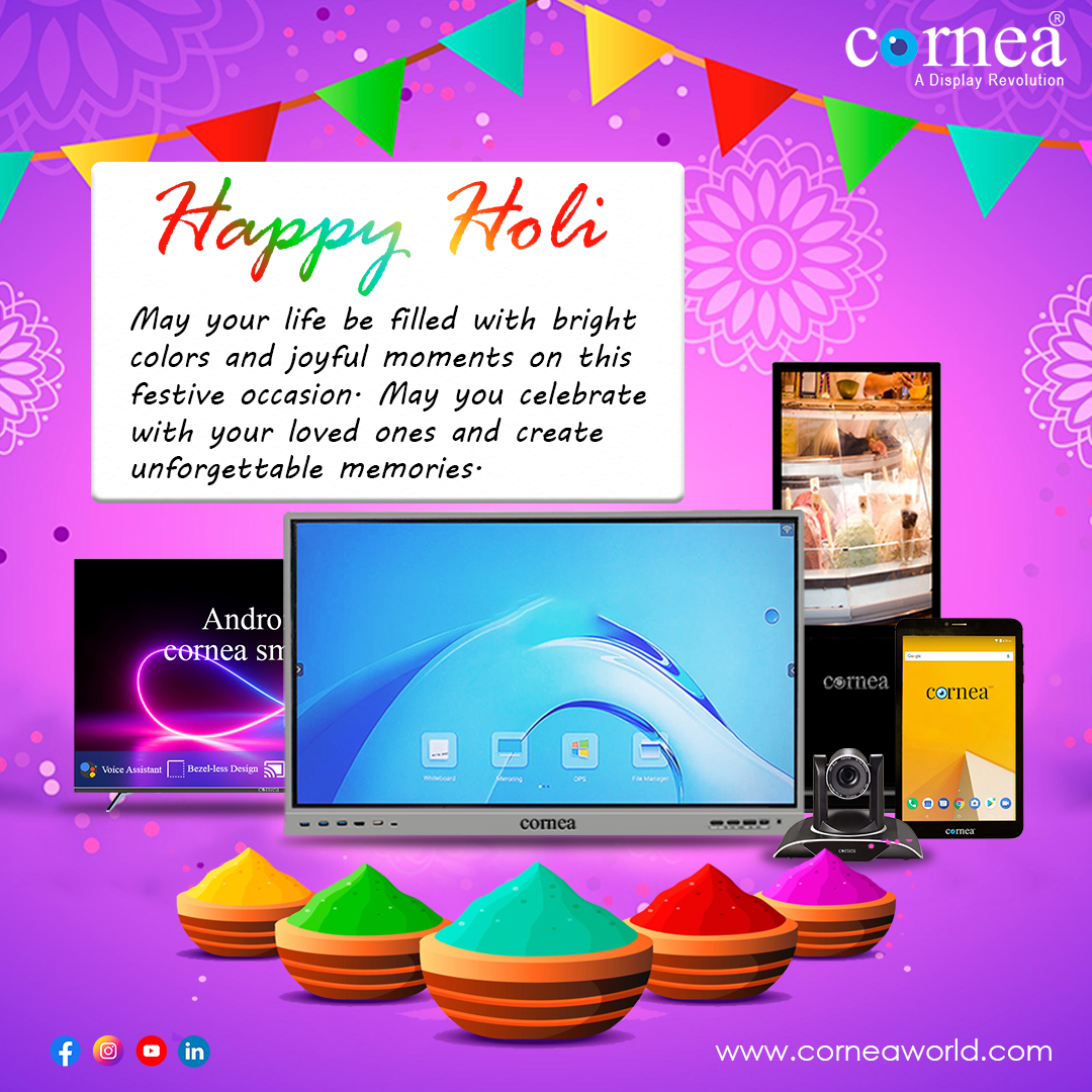 CORNEA81358973's tweet image. Happy Holi
May your life be filled with bright colors and
joyful moments on this festive occasion 
#cornea #corneatv #cornealedtv #festivelofcolors
#colors #holi #holi2023 #holicolors
