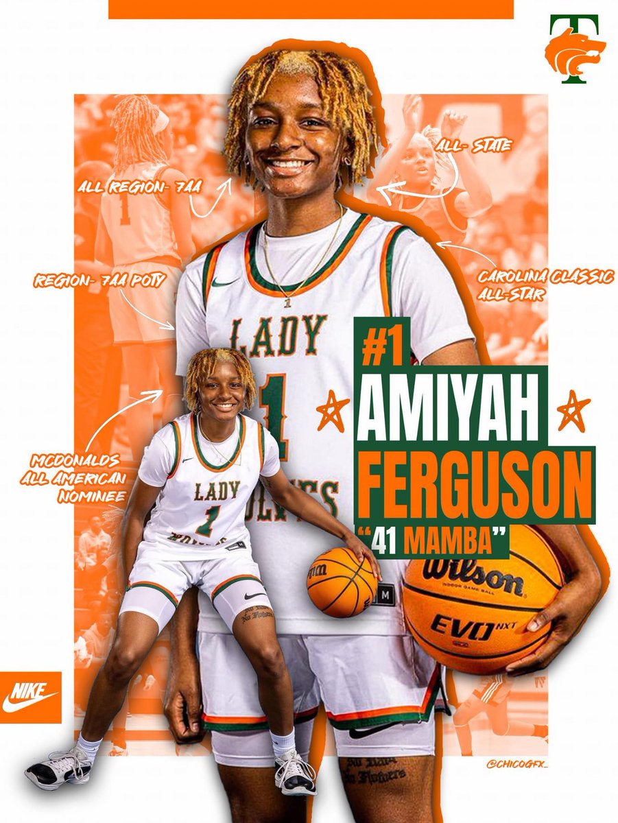 ShereeDavisF's tweet photo. Congratulations @FergusonAmiyah Region Player of the Year, All Region and All-State! What a way to end the season 🏀💪🏾🧡💚
#LoyalWeDefend https://t.co/6FtNWbcgte