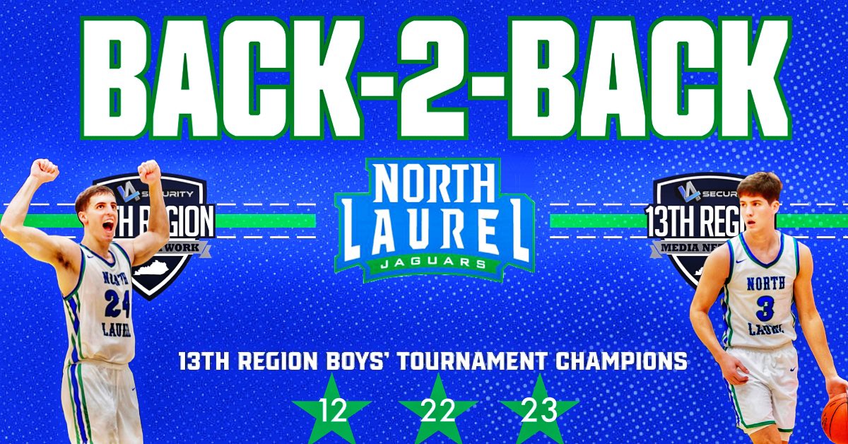 BoysGirls13th's tweet photo. Congrats to the North Laurel Jaguars. 13th Region champions. https://t.co/zu1ieRALio