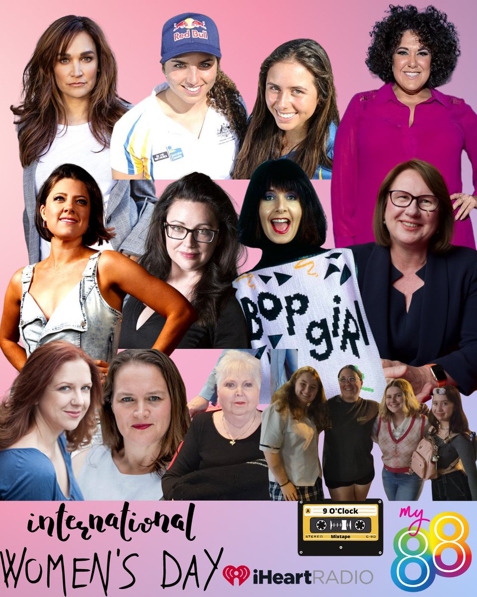 My88_FM's tweet photo. For #InternationalWomensDay on the #9OClockMixTape we have women making requests for their fave female song from the 80s. We'll have requests from #NicoleDaSilva #JessFox #NoemieFox #CaseyDonovan #AmberLawrence #VanBadham #PatWilson #DonnaDavis #OminousNonsense #SpookSiblings https://t.co/U057yXzLDG