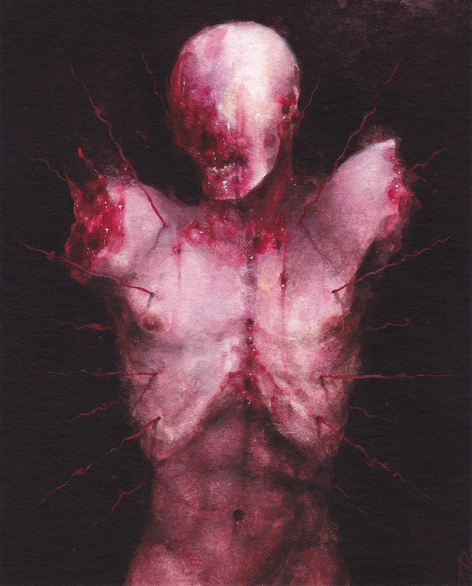 sloppjockey's tweet photo. self. gouache watercolor https://t.co/xSBbaTdD9v