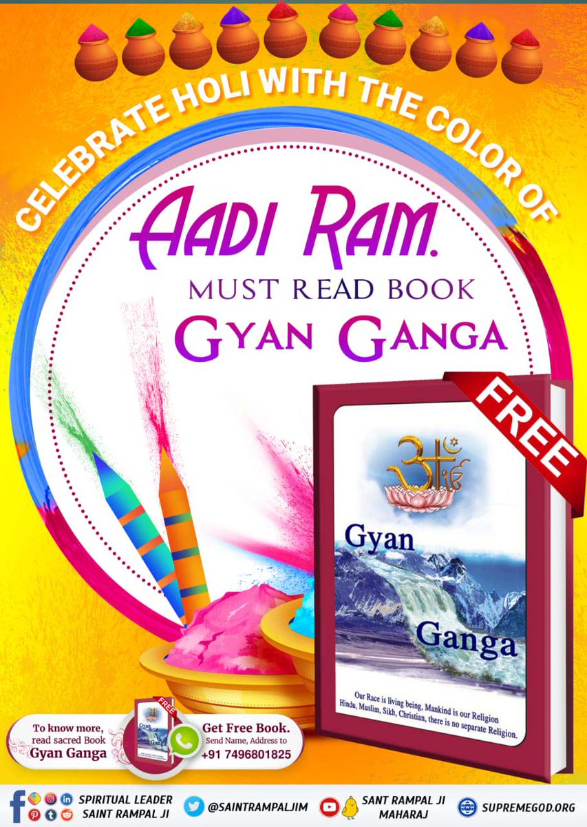 GarimaGeetaKi's tweet photo. People always curious to knowing about how to play safe holi or green holi, but they don't get absolute answer from anywhere. Today I going to share answer of the question. The best way to play happy holi is. #राम_रंग_होरी_हो . For more information do read holy book "Gyan Ganga" https://t.co/weBRll9Ulm