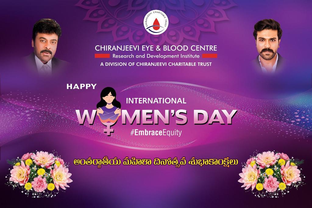 Happy International Women's Day 💐💐

#EmbraceEquity #HappyIndependenceDay2023 @KChiruTweets @AlwaysRamCharan @Chiranjeevi_CT