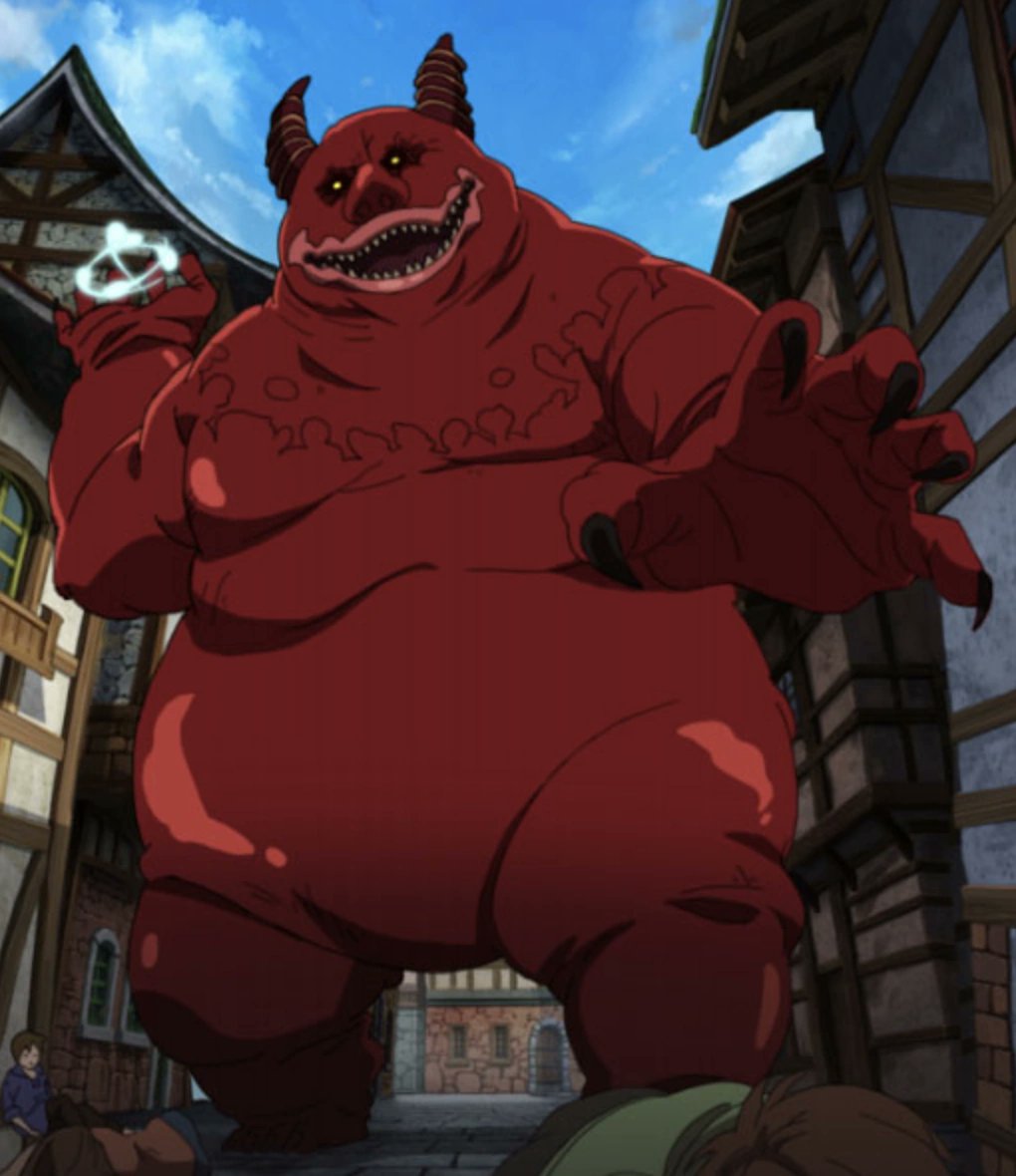 G0ffThew's tweet photo. it's really hard to take the Demons in Seven Deadly Sins seriously when they look like cousins of the Just for Laughs gremlin https://t.co/PfH7L9coM4