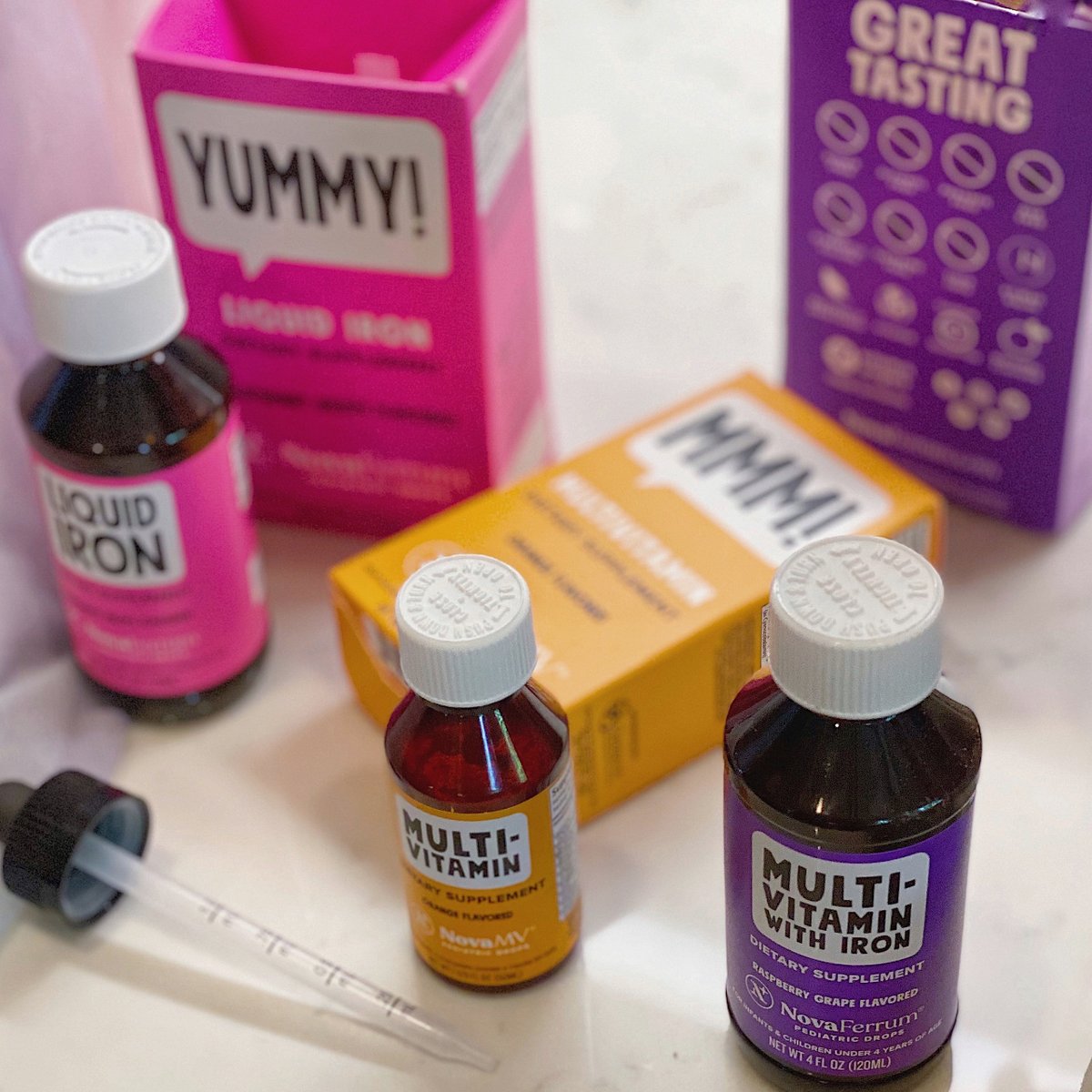 Mornings are easier with yummy NovaFerrum! ⁣
Our allergy friendly vitamins are clinically proven to be effective and are sweetened ⁣
with all natural monk fruit and all natural raspberry grape flavors 💖 ⁣
⁣
#sugarfreevitamins #busymoms #sahmlife #healthyfamily #momsknow