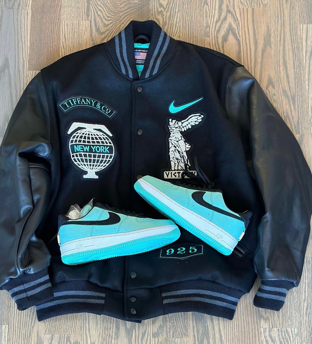 ウェア Nike x Tiffany Co Varsity Jacket Tiffany and Co Nike Jacket - William Jacket