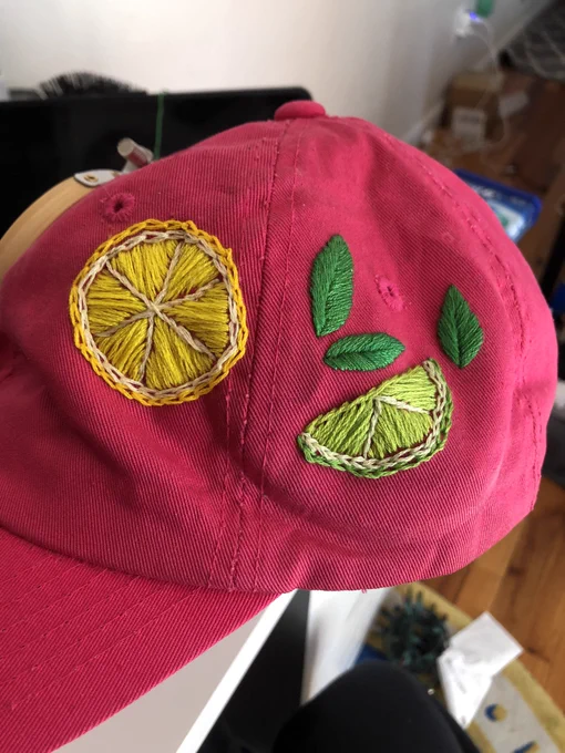 In my "I need to craft something quick hand me that hat it doesn't look like it belongs on a Parrot Head at a Buffet concert and I think it should" era 