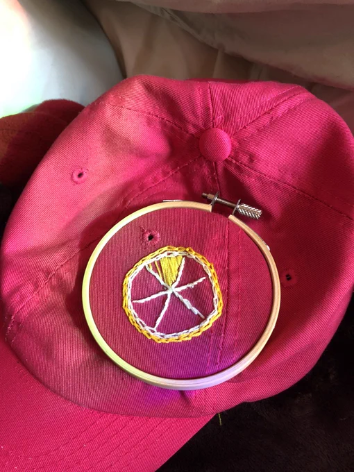 In my "I need to craft something quick hand me that hat it doesn't look like it belongs on a Parrot Head at a Buffet concert and I think it should" era 