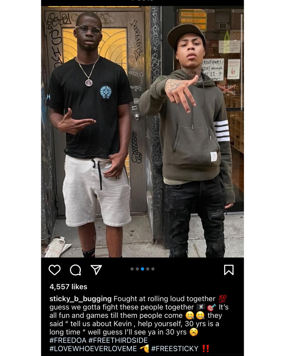Akademiks's tweet photo. Kay Flock co defendant “Sticky” says they came to him to ask him to snitch on Kay Flock and he told them… “No, See You in 30 Years” https://t.co/fz7Z0wujSo