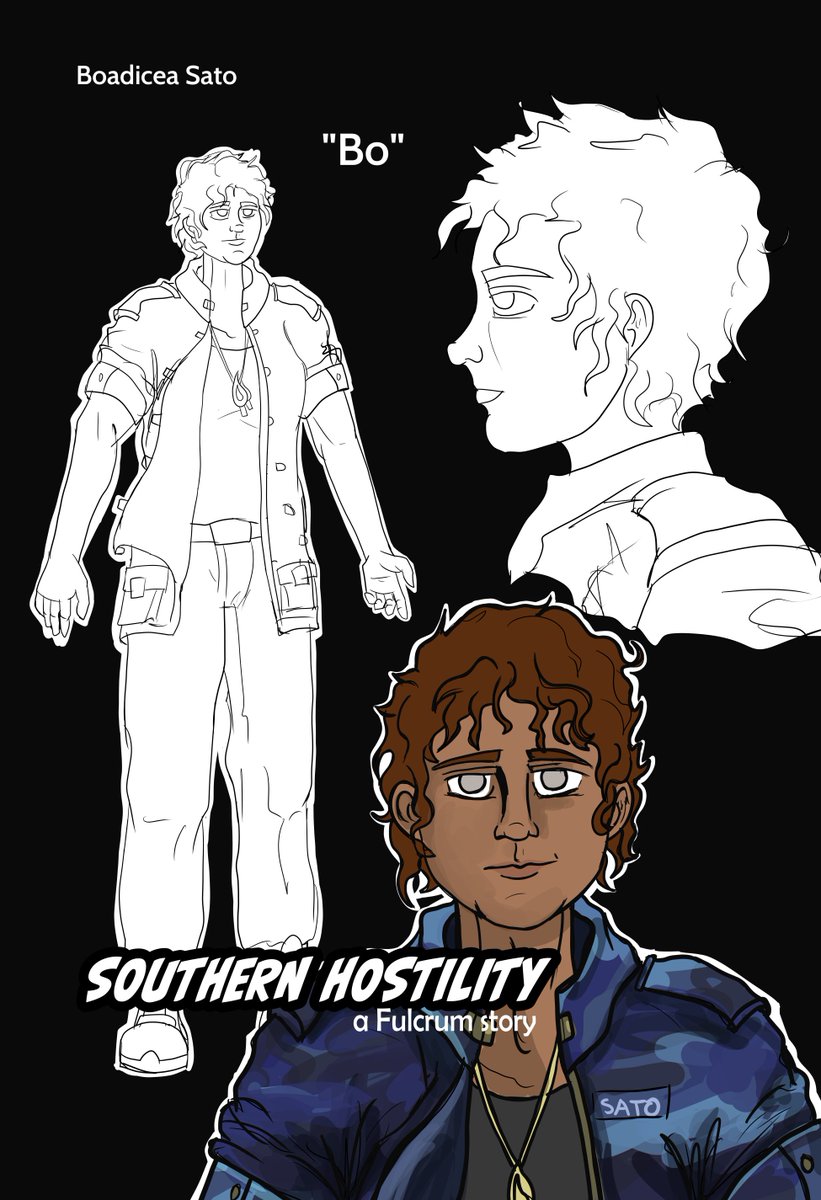 Saved these two for last ... this rounds out out main cast! I probably won't post up the support, so you'll have to wait for Cheese, Shippy, Oren, Rouse, etc...

What is Southern Hostility? Find the preview @GlobalComix: globalcomix.com/c/southern-hos…

#militaryscifi #characterdesign