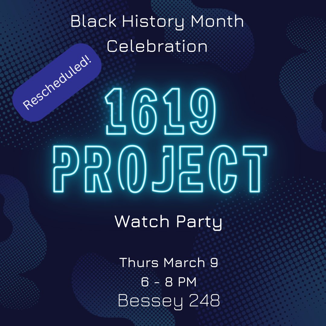 1619 Project watch party rescheduled for this week.

Oh, and we are having burritos. Check your member email and place your order by Tuesday!