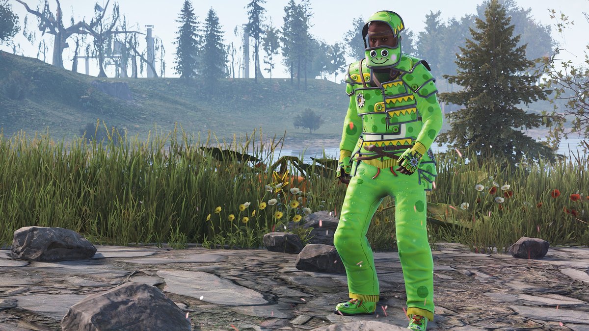 Yo! Continuation of the Frog Cosplay Set for <a href="/playrust/">Rust</a>! 🐸

Helmet:
steamcommunity.com/sharedfiles/fi…

Vest:
steamcommunity.com/sharedfiles/fi…

Pants:
steamcommunity.com/sharedfiles/fi…

I hope you like it! :D
#rustworkshop #rustskin