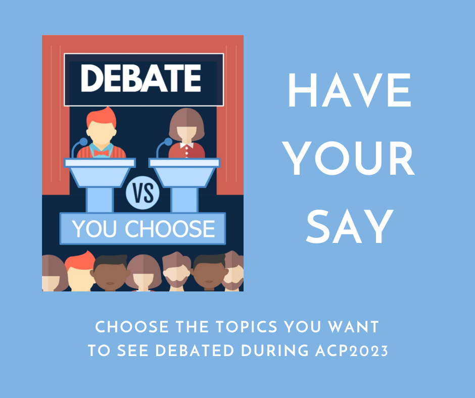 TheACPCollege's tweet photo. ACP2023 Debates - https://t.co/APJ8wMVzaV https://t.co/7QwuHHdQQZ