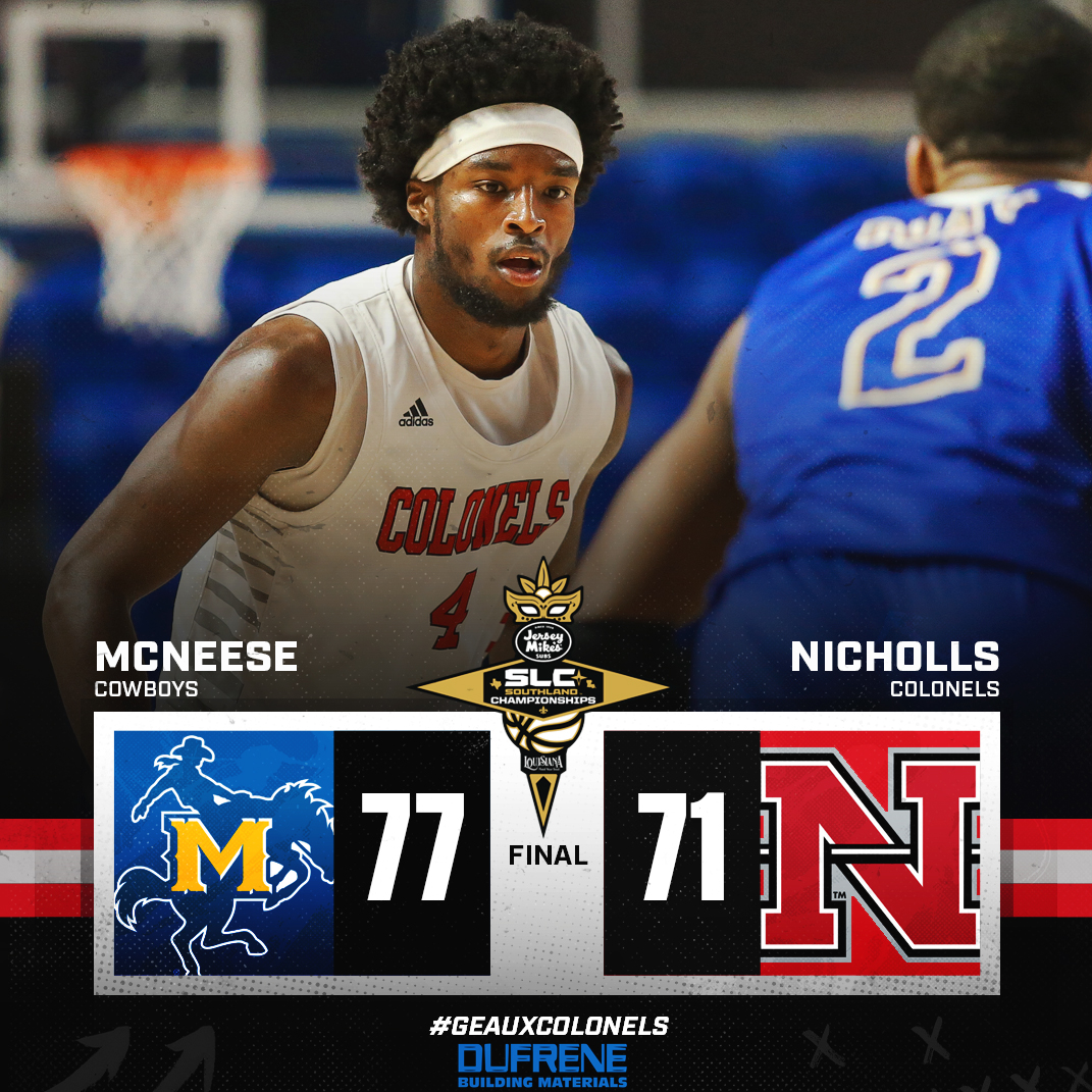 Final from Lake Charles.

Season comes to a close with a loss to host McNeese. 

Thank you to our seniors.
#GeauxColonels