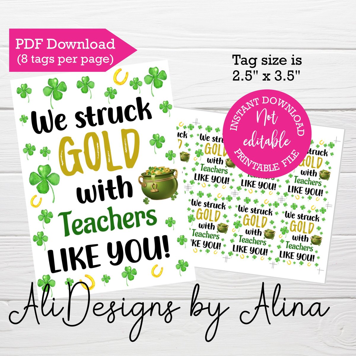 AliDesigns26's tweet photo. We struck gold with teachers like you
https://t.co/b7ZF8LPXCS #green #stpatricksday #instantdownload #schoolptapto #teachersandstaff #printabletags #appreciationtags #struckgold #stpaddysday2023 https://t.co/WY5x7kSwRw