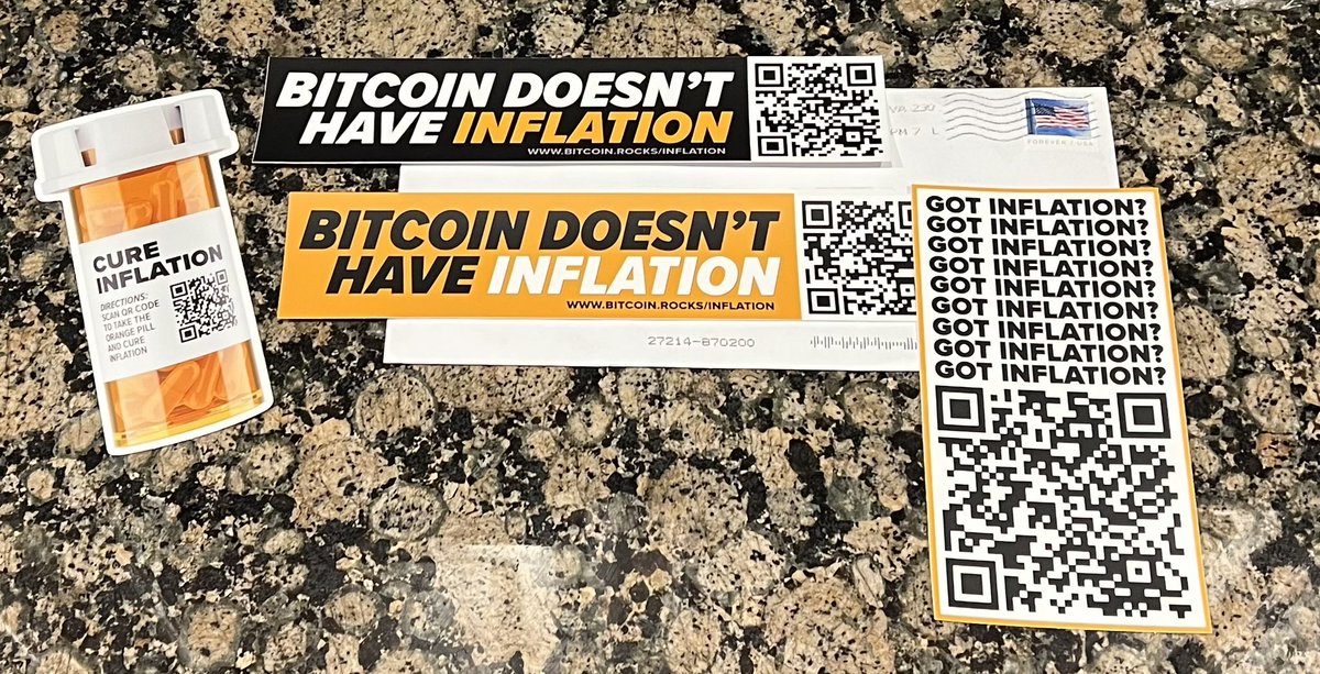 F3_Sendek's tweet photo. @wowbitcoinrocks A fresh batch right out of the mailbox….excited to see where they go!
#fixinflation https://t.co/7rtkGqFcF8