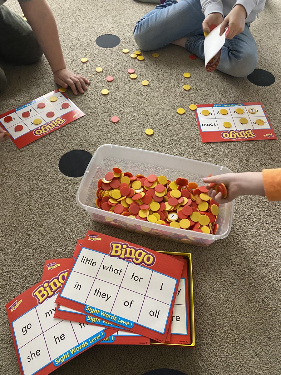 BINGO!!! Tutoring at The Mitch tonight! #bingo #sightwords @PrincipalJLMit1 @GEDSB