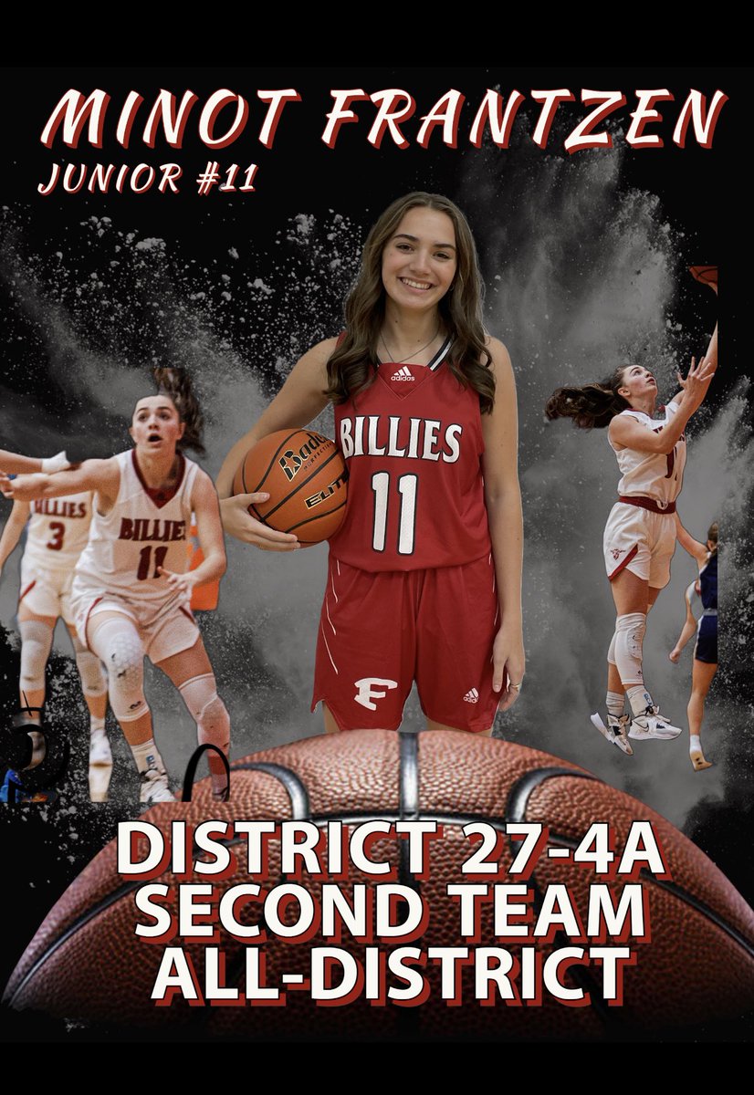 Congratulations to MINOT FRANTZEN for being named the DISTRICT 27-4A SECOND TEAM ALL DISTRICT! #T.R.U.S.T