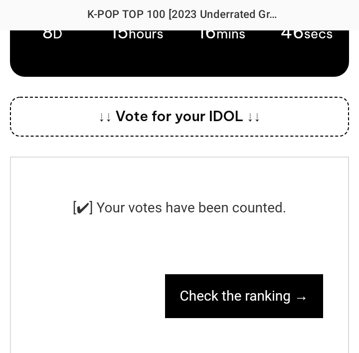 iwish245's tweet photo. CALLING ALL HONEY10‼️
please retweet and spread this!

one of honey10 have teamed with edelweiss (TFN fan) to vote TFN on kbops and they'll vote for hwanyeol
so...

VOTE FOR TFN ⬇️
📎 https://t.co/ZbC7EN6YpF
they've unlimited vote! u can vote then refresh for vote again. https://t.co/iuZEpz6fSz