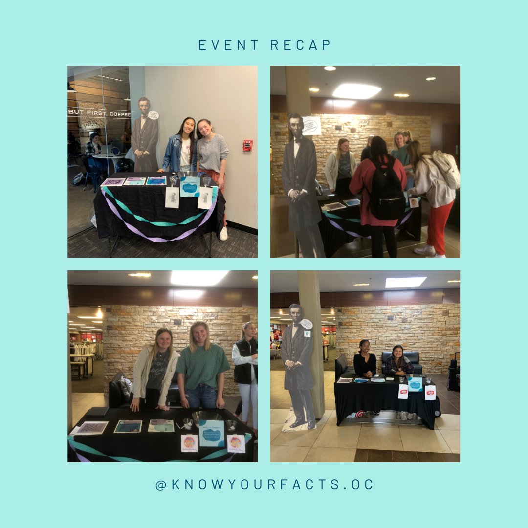 knowyourfactsoc's tweet photo. Thanks for stopping by each of our tables this week! 

#knowyourfactsoc #knowyourfacts #newsliteracyproject #misinformation @NewsLitProject https://t.co/oWJOM9rkJJ